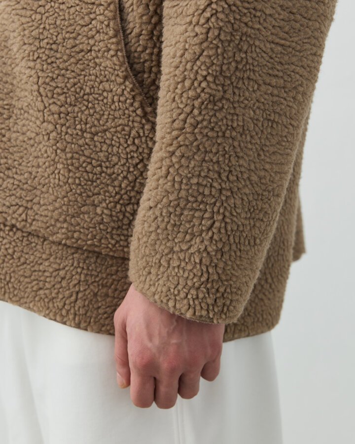 Erkek Teddy Fermuarlı Cepli Ceket Camel · 7