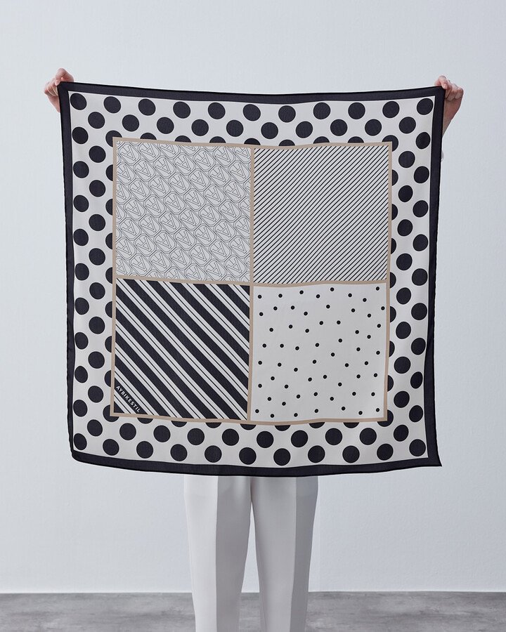 Eşarp Collage Dotted - Aybikestil (1)