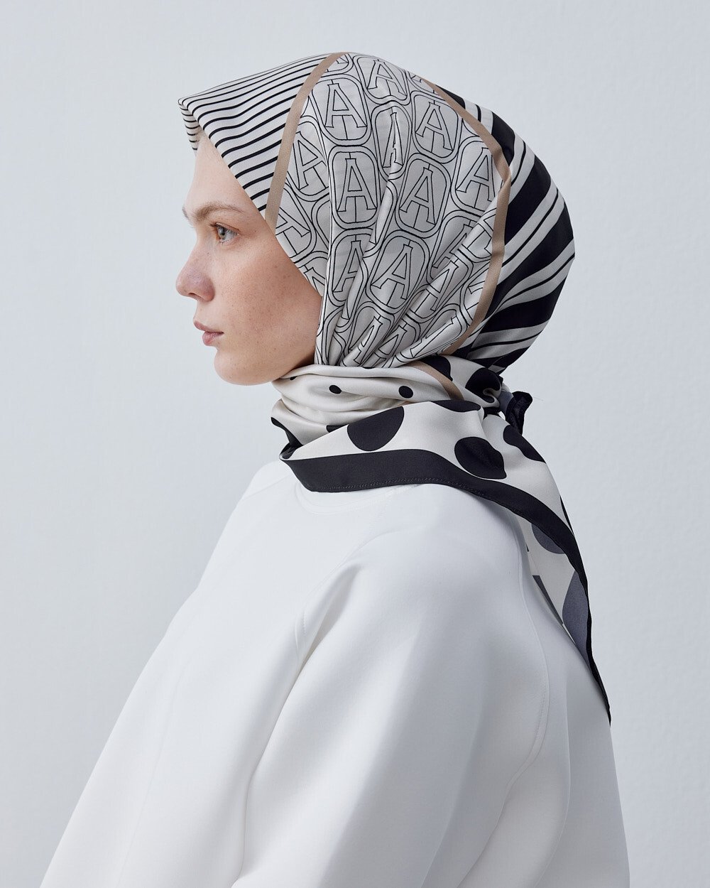 Eşarp Collage Dotted - Aybikestil