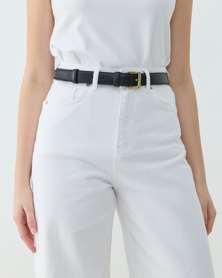 Gerçek Deri Kemer Siyah - Aybikestil (1)