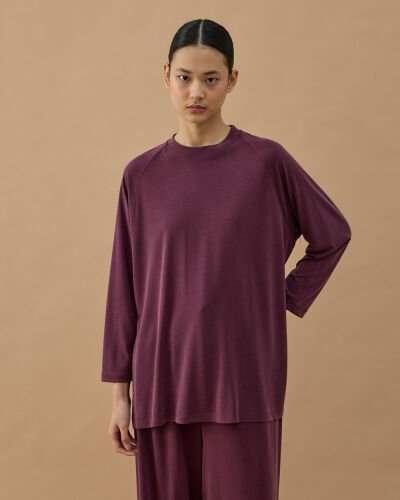 İnce Modal Soft Touch Relax Takım Mürdüm - Aybikestil (1)