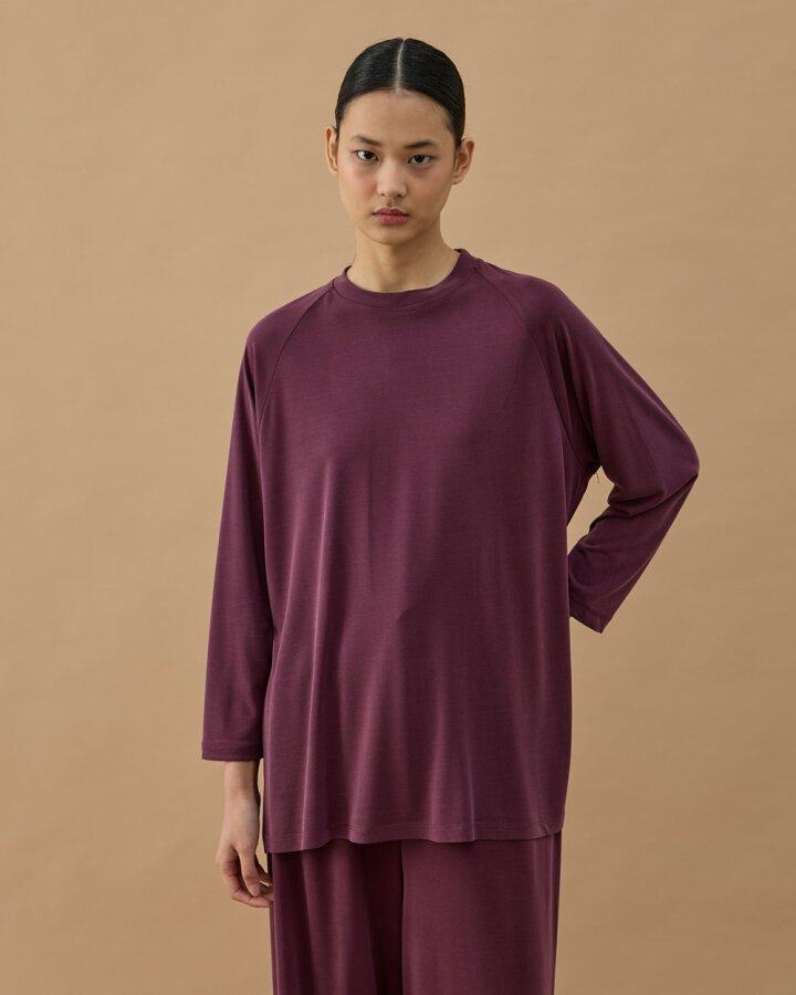 İnce Modal Soft Touch Relax Takım Mürdüm - Aybikestil (1)