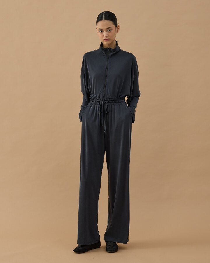 İnce Modal Soft Touch Straight Pantolon Antrasit - Aybikestil (1)