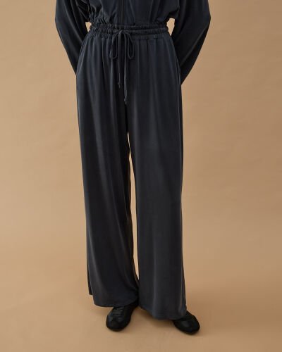 İnce Modal Soft Touch Straight Pantolon Antrasit 