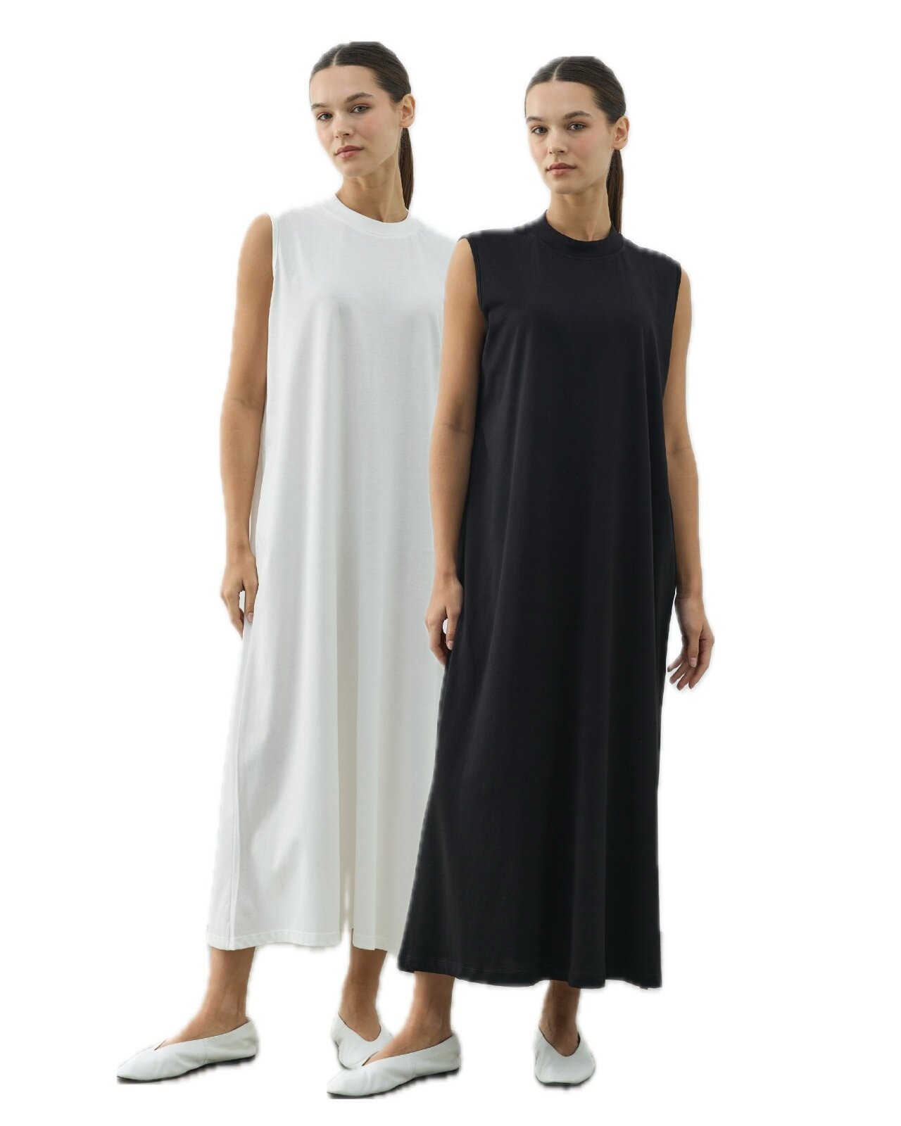 Kolsuz Elbise Astarı Paket Siyah-Ekru - Aybikestil