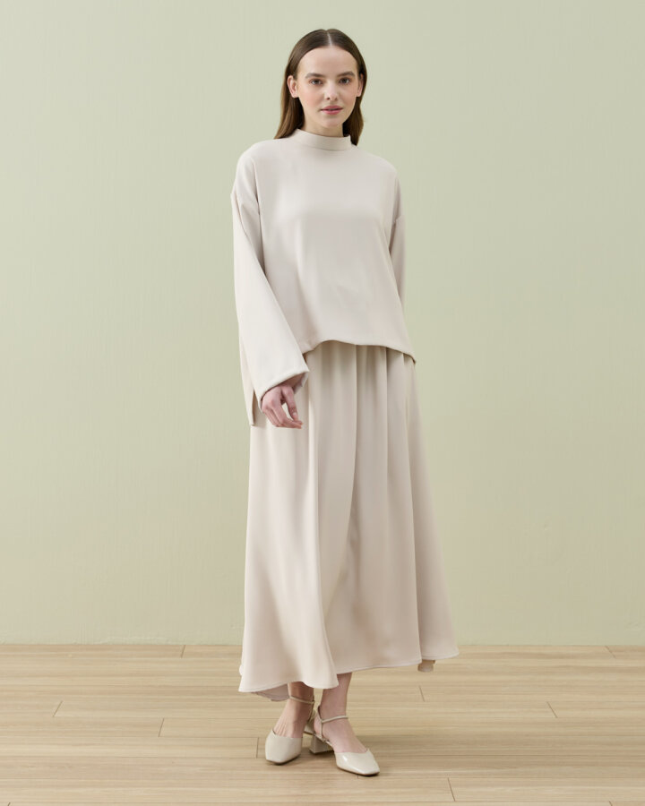 Krep Basic Bluz Bej - Aybikestil (1)