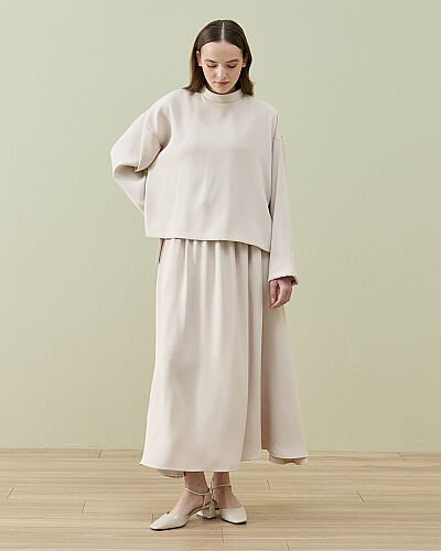 Krep Basic Bluz Taş - Aybikestil (1)