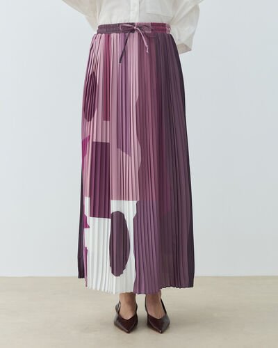 Krep Desenli Pilise Etek Galaxy 