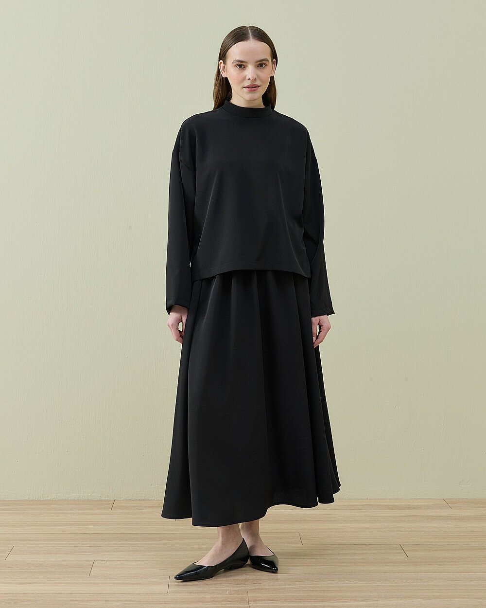 Krep Etekli Takım Siyah - Aybikestil