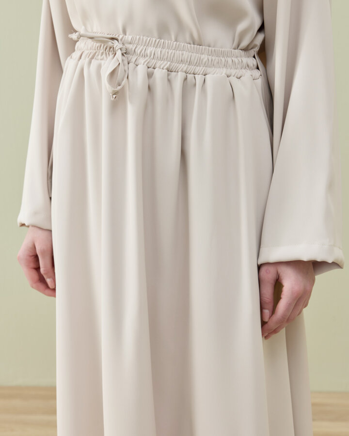 Krep Kloş Vol Etek Taş - Aybikestil (1)