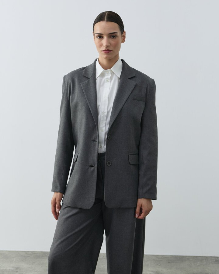 Oversize New Blazer Ceket Antrasit - Aybikestil (1)