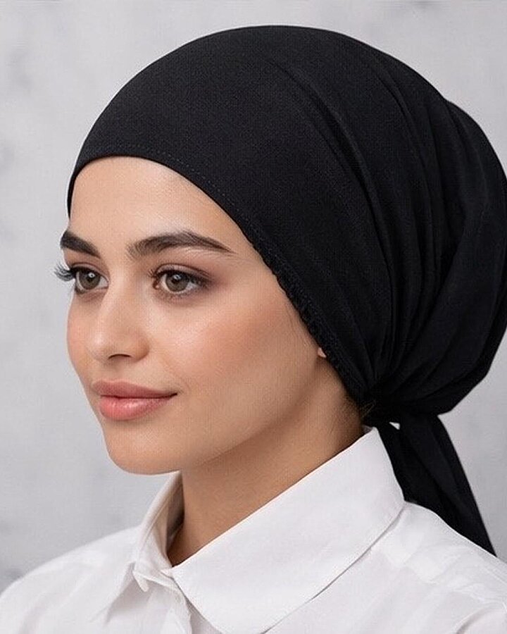 Pamuk İç Tülbent Siyah - Aybikestil