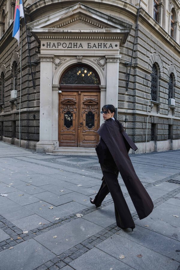 Paper Gabardin Atkılı Mini Trençkot Kahverengi - Aybikestil (1)