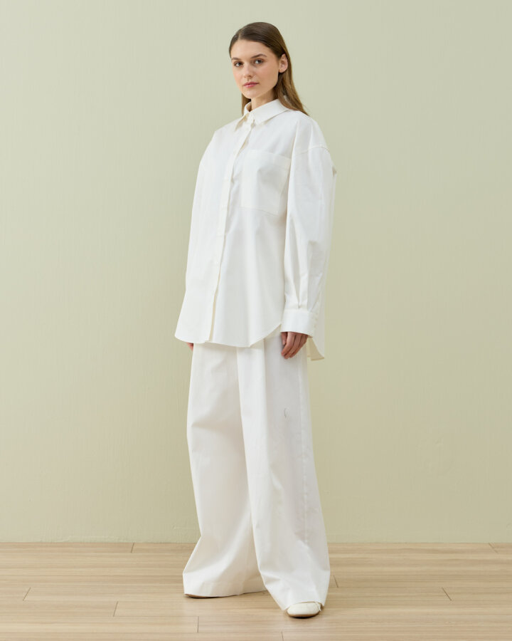 Paper Gabardin Basic Must Gömlek Ekru - Aybikestil (1)