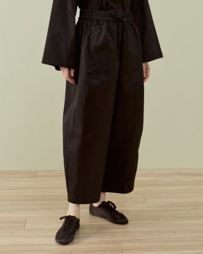 Paper Gabardin Yanı Ekli Ekstra Barrel Fit Bol Pantolon Acı Kahve 