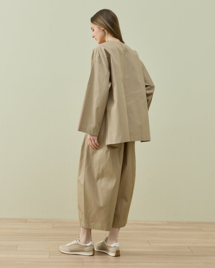Paper Gabardin Yanı Ekli Ekstra Barrel Fit Bol Pantolon Camel · 5