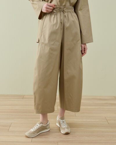 Paper Gabardin Yanı Ekli Ekstra Barrel Fit Bol Pantolon Camel 