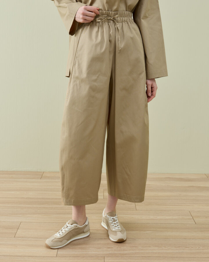 Paper Gabardin Yanı Ekli Ekstra Barrel Fit Bol Pantolon Camel - Aybikestil