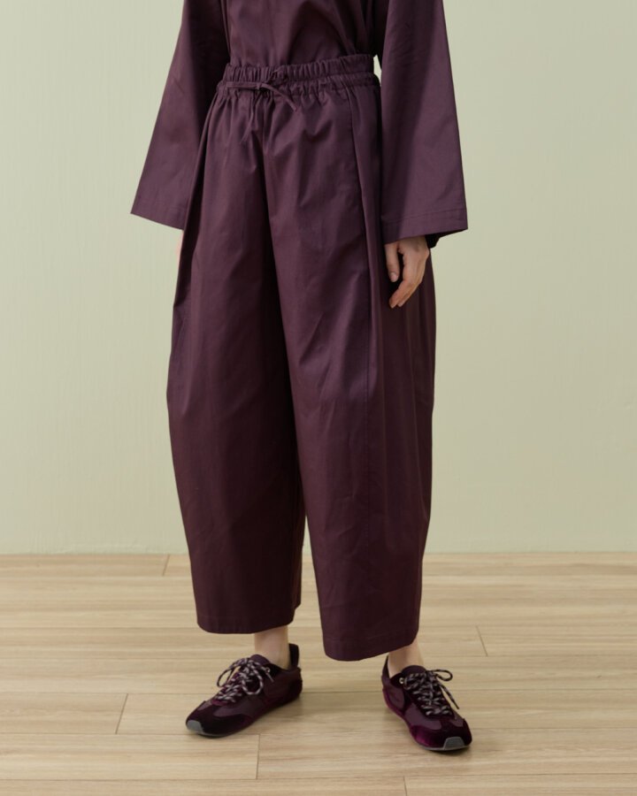 Paper Gabardin Yanı Ekli Ekstra Barrel Fit Bol Pantolon Mürdüm · 5