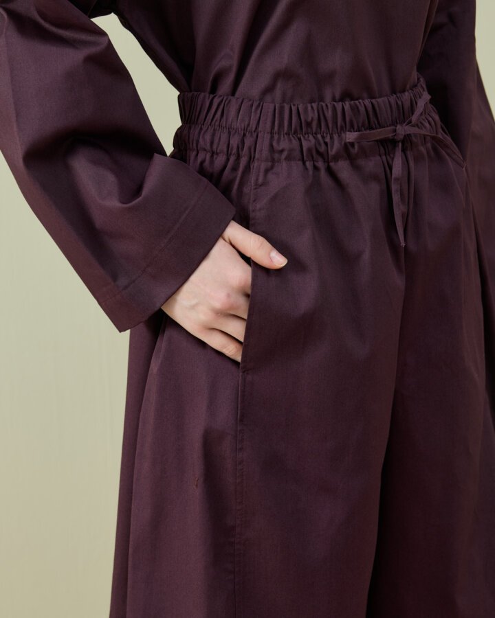 Paper Gabardin Yanı Ekli Ekstra Barrel Fit Bol Pantolon Mürdüm · 6
