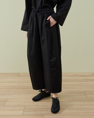 Paper Gabardin Yanı Ekli Ekstra Barrel Fit Bol Pantolon Siyah 