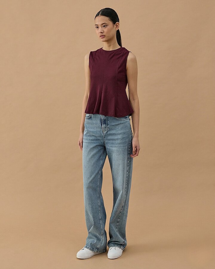 Penye İnterlok Kuplu Kolsuz Body Mürdüm - Aybikestil (1)