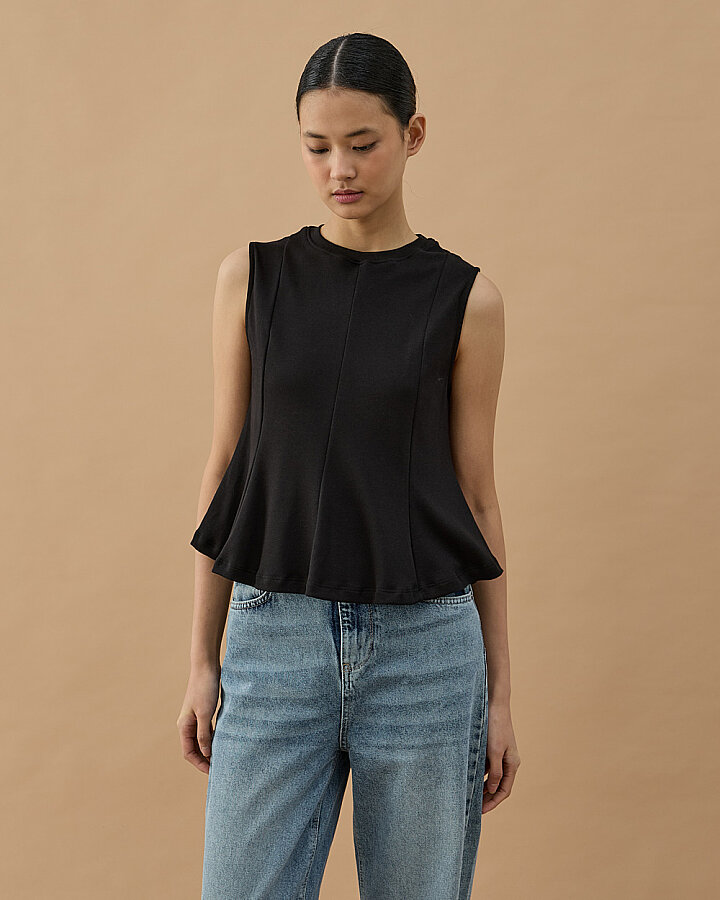 Penye İnterlok Kuplu Kolsuz Body Siyah - Aybikestil (1)