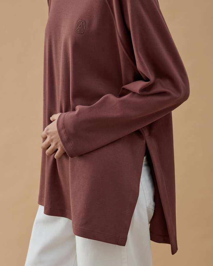 Penye İnterlok Relax Bluz Erik Çürüğü - Aybikestil (1)