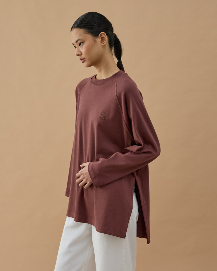 Penye İnterlok Relax Bluz Erik Çürüğü - Aybikestil