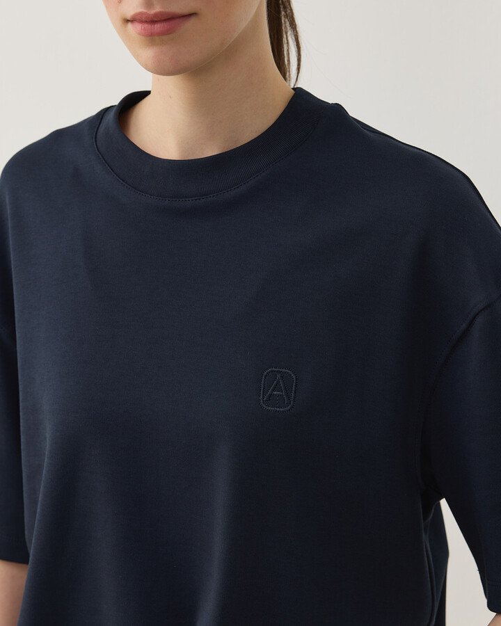 Penye İnterlok Smart Tshirt Lacivert - Aybikestil (1)