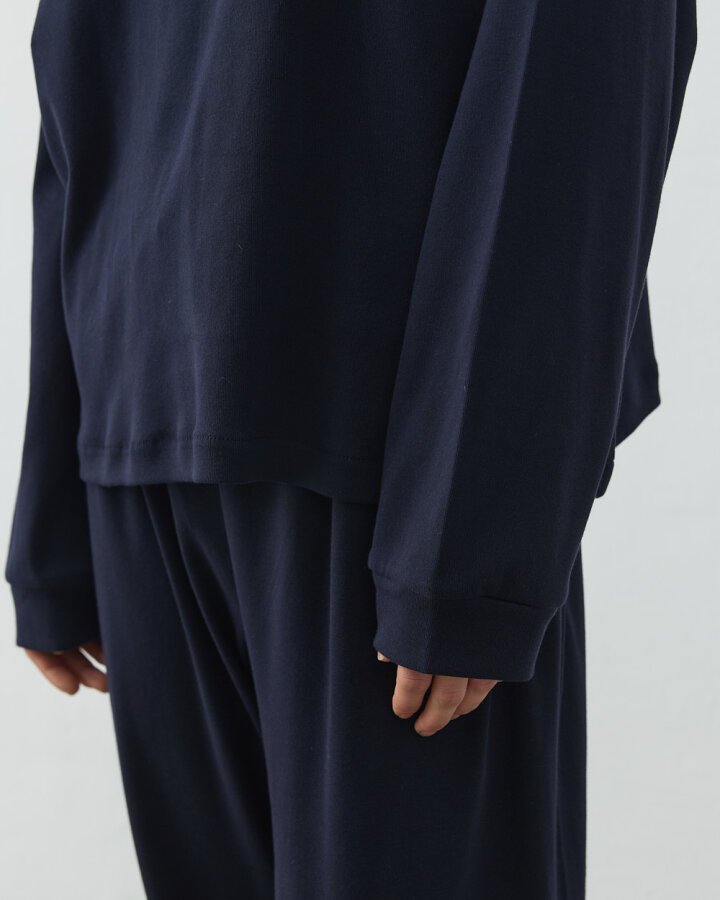 Penye Ribana Jogger Pijama Takımı Lacivert - Aybikestil (1)