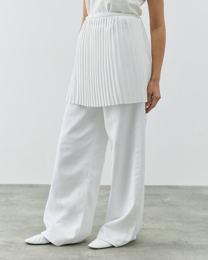 Pilise Fonksiyonel İçlik Etek Ekru - Aybikestil (1)