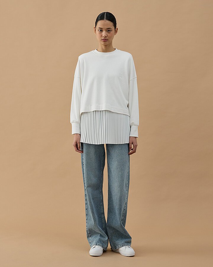 Pilise Fonksiyonel İçlik Etek Ekru - Aybikestil (1)