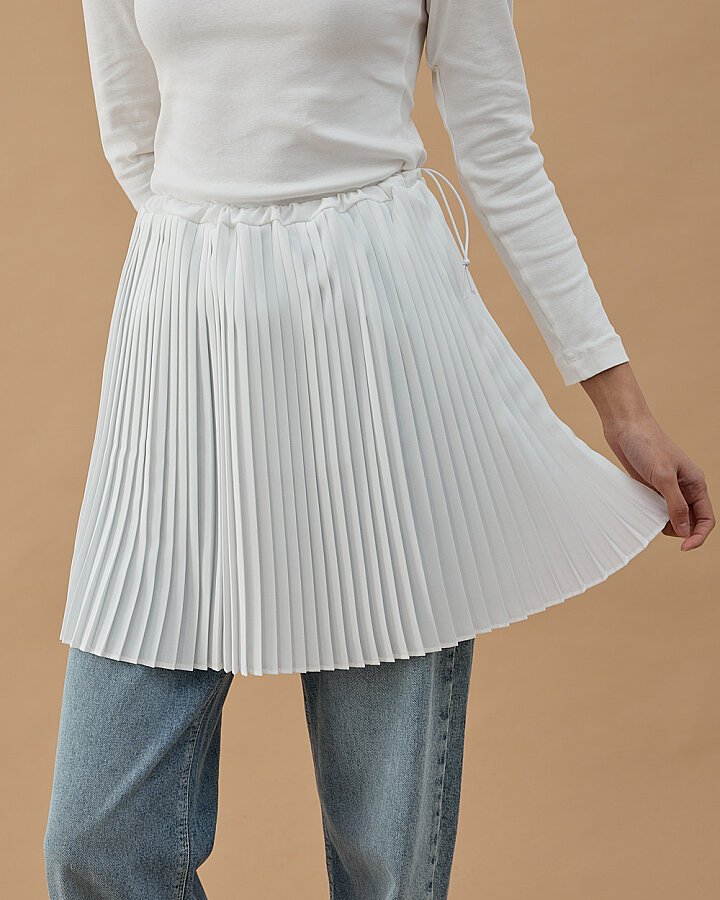 Pilise Fonksiyonel İçlik Etek Ekru