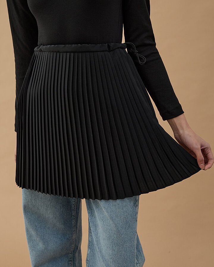 Pilise Fonksiyonel İçlik Etek Siyah - Aybikestil