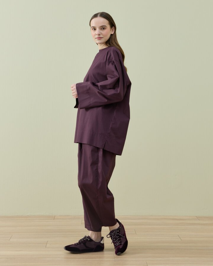 Poplin Pure Tunik Mürdüm - Aybikestil (1)