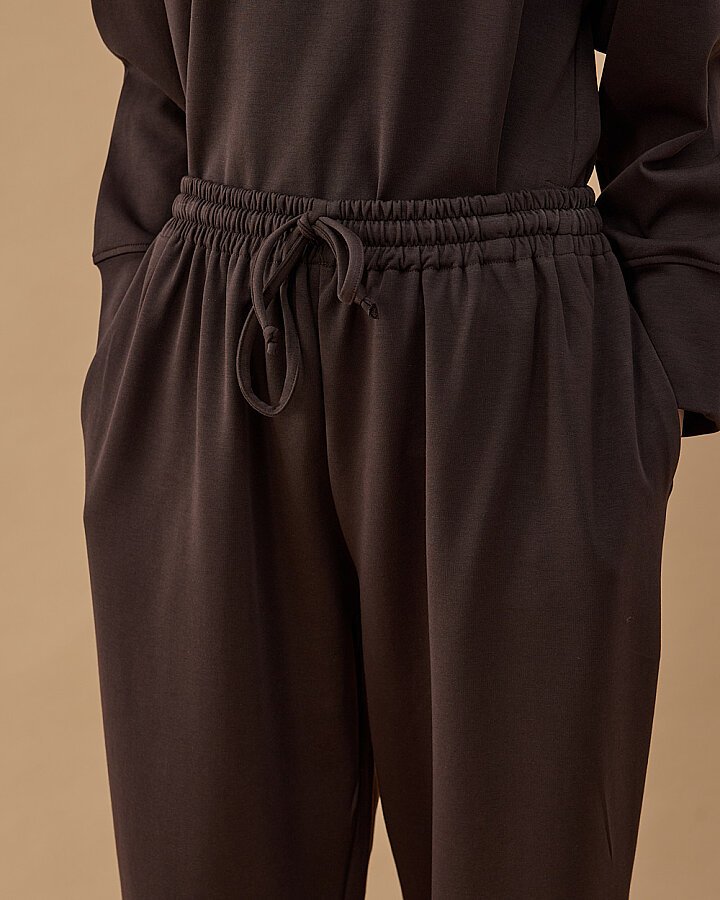 Premium Doubleface Carrot Fit Pantolon Kahve - Aybikestil (1)