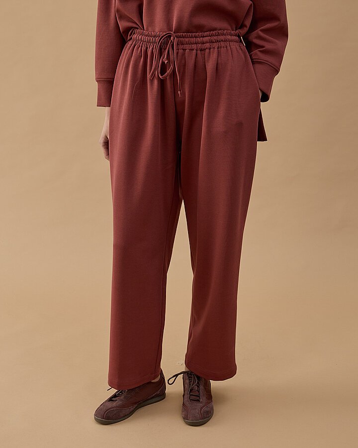 Premium Doubleface Carrot Fit Pantolon Terra Cotta