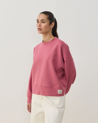 Premium Doubleface Mini Sweat Pembe - Aybikestil