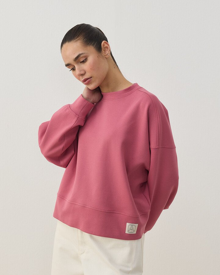 Premium Doubleface Mini Sweat Pembe - Aybikestil (1)