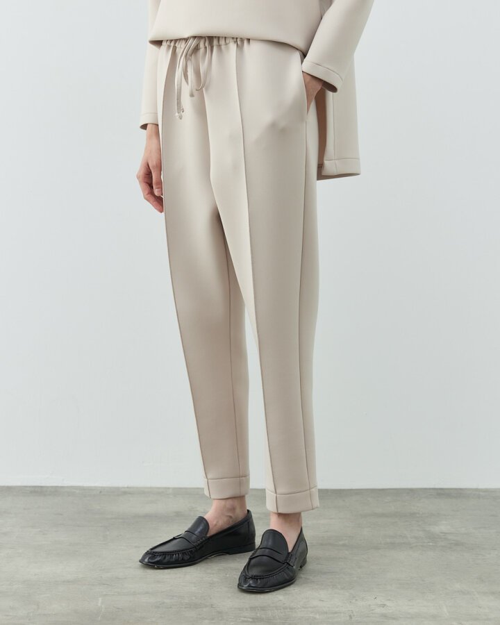 Puf Lastikli Cepli Havuç Kesim Pantolon Bej