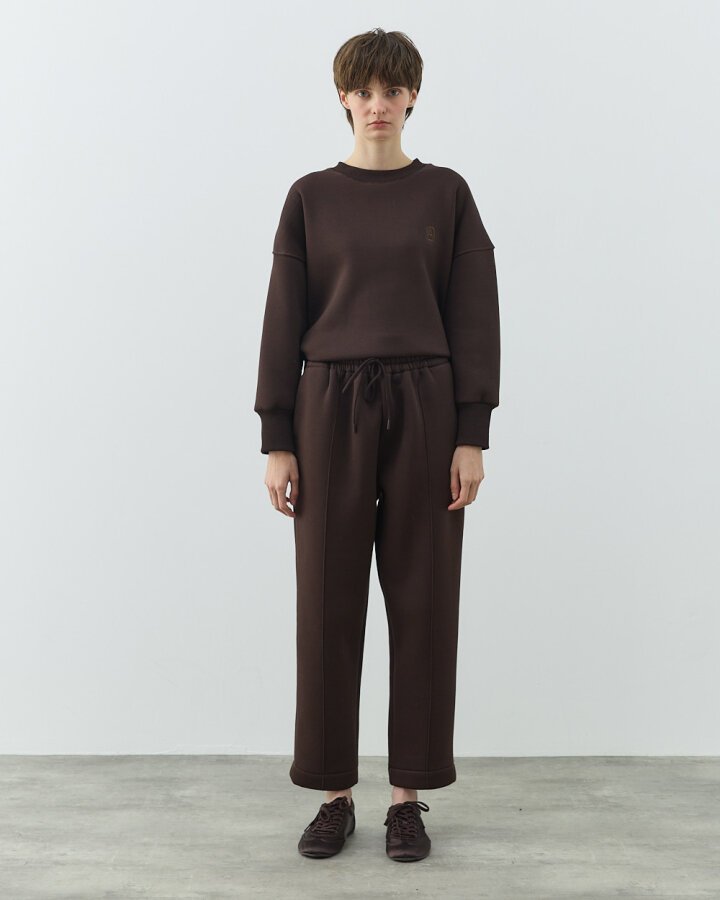 Şardonlu Üç İplik Lastikli Havuç Eşofman Altı Acı Kahve - Aybikestil (1)