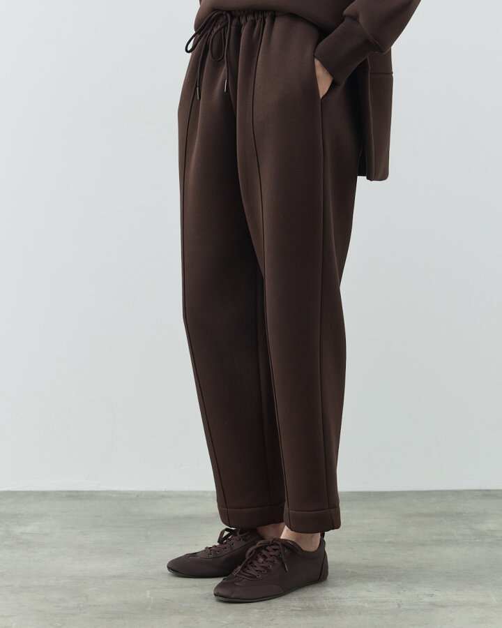 Şardonlu Üç İplik Lastikli Havuç Eşofman Altı Acı Kahve - Aybikestil (1)