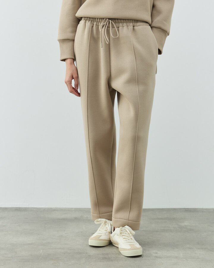 Şardonlu Üç İplik Lastikli Havuç Eşofman Altı Taş - Aybikestil