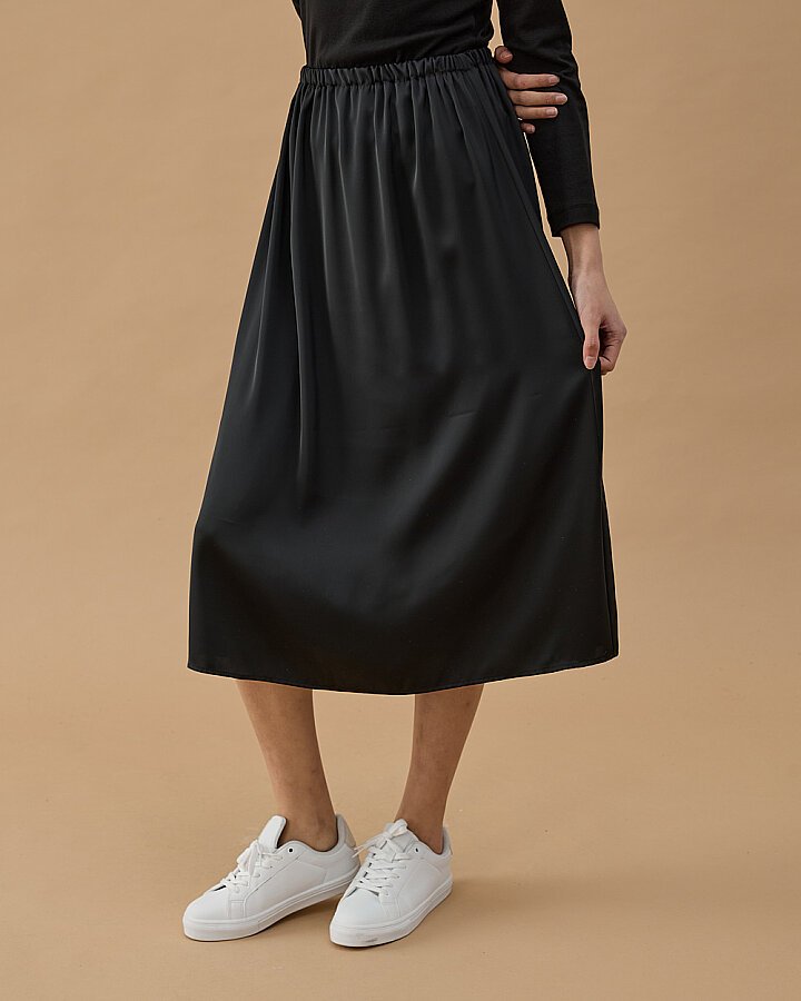 Saten Etek İçlik Astarı Siyah