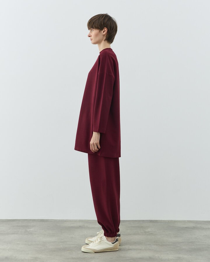 Selanik Fitilli Örme Jogger Takım Bordo - Aybikestil (1)