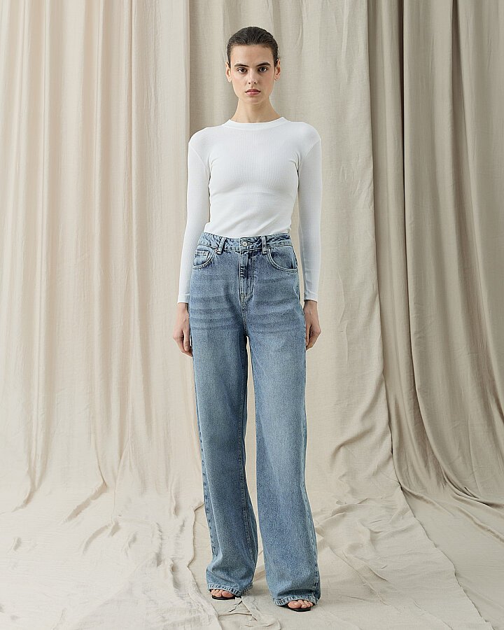 Straight Fit Jean Açık Mavi - Aybikestil (1)