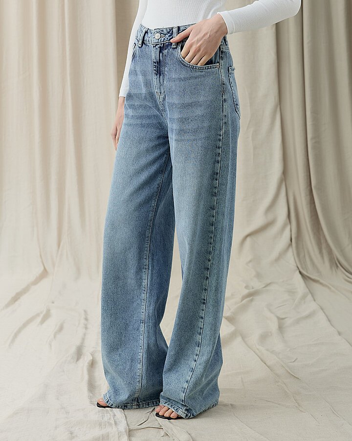 Straight Fit Jean Açık Mavi - Aybikestil (1)