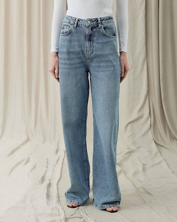 Straight Fit Jean Açık Mavi - Aybikestil
