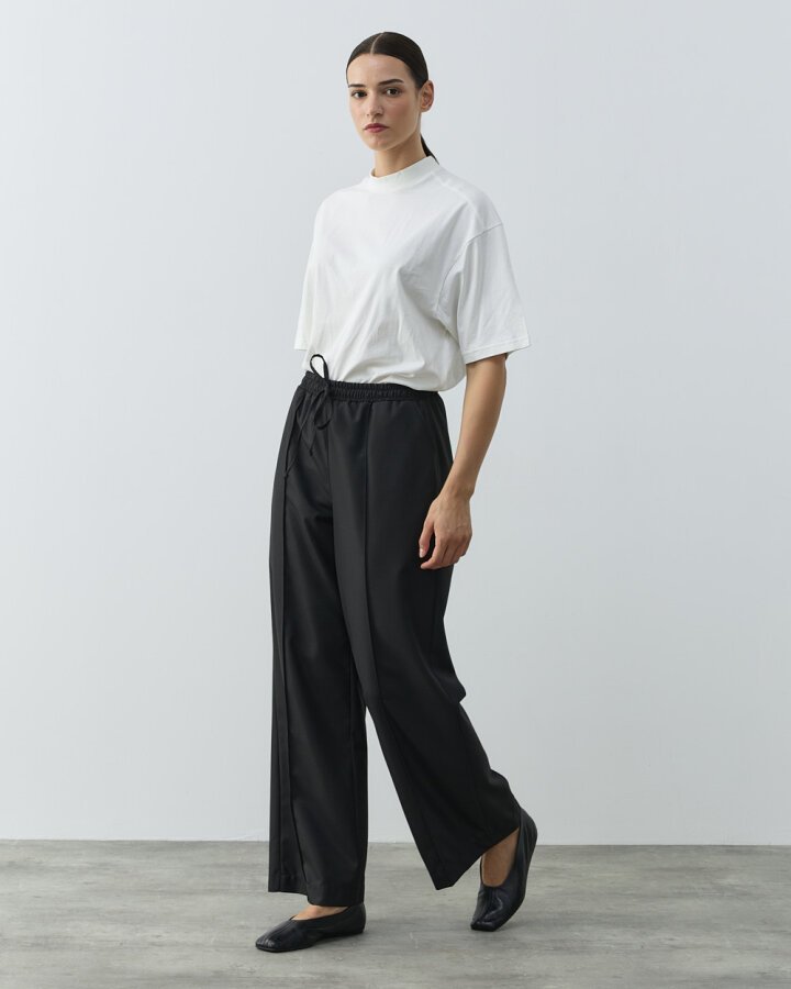 Straight Fit Nervürlü Pantolon Siyah - Aybikestil (1)